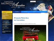 Tablet Screenshot of accordeonmontmagny.com